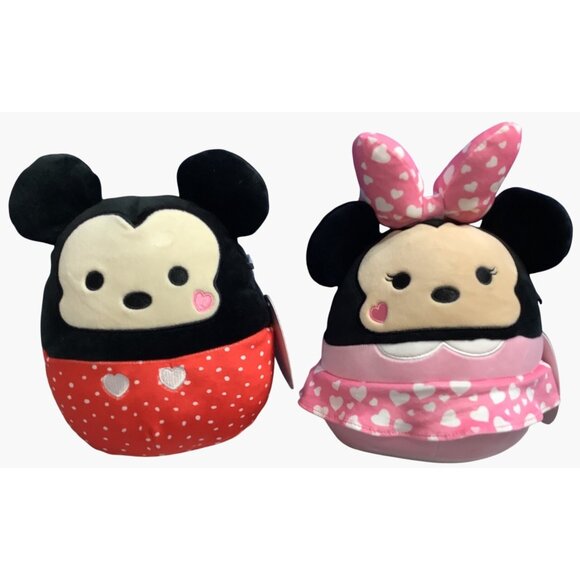 Set of 2 Disney  Mickey & Minnie Mouse  Squishmallow Plush 10” - Picture 3 of 7